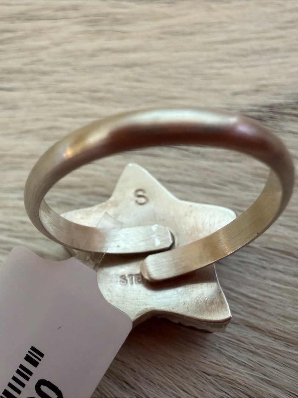 ❤️ Navajo Signed P. Spencer Purple Spiny Oyster Star Native Adjust Sterling Ring - Picture 9 of 14